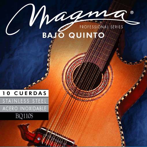 [BQ110S] Encordado Magma Bajo Quinto Cuerdas Acero Inoxidable (BQ110S) 1 Set