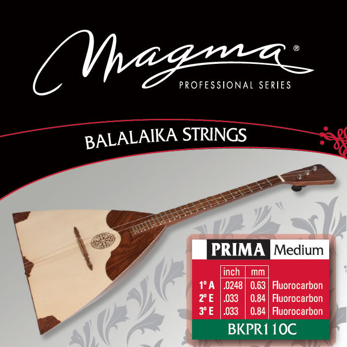 [BKPR110C] Encordado Magma Balalaika Prima Medium Acero - Flurocarbono (BKPR110C) 1 Set