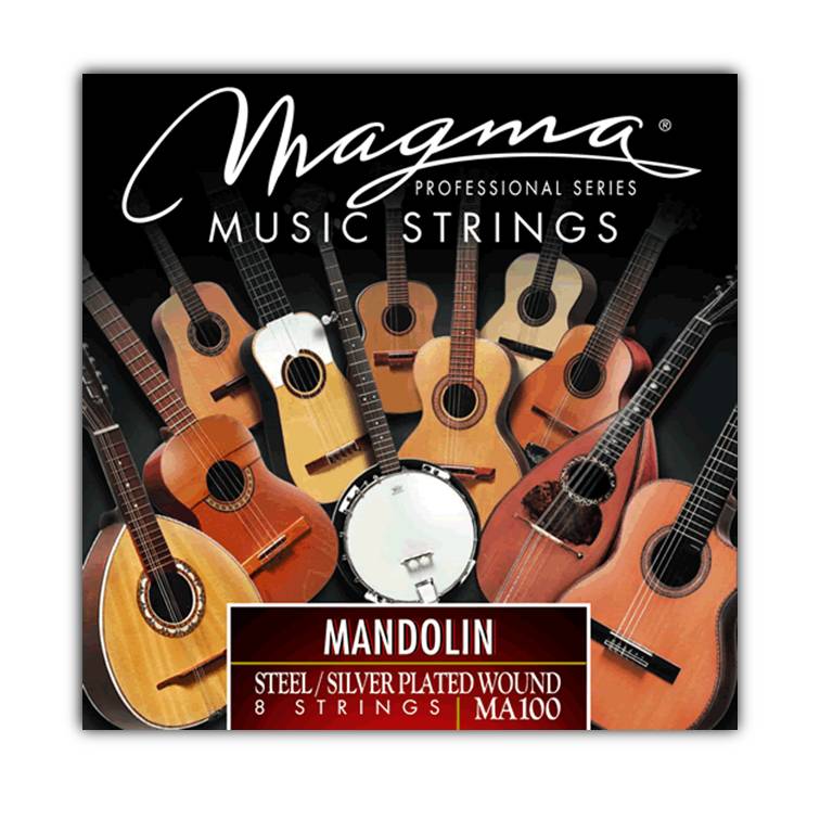 [BC100-12] Encordado Magma Bandola Colombiana Acero-Cobre Plateado (BC100-12) 12 Set