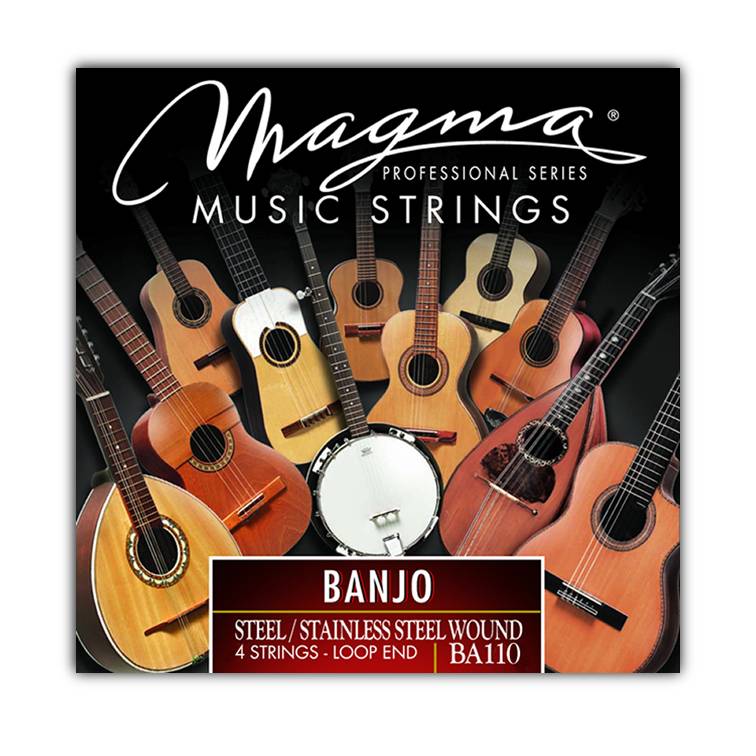 [BA110] Encordado Magma Banjo 4 cuerdas c/lazo Acero-Cobre plateado (BA110) 1 Set