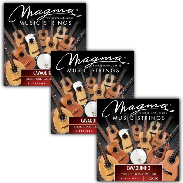 [CA110-3] Encordado Magma Cavaquinho Cuerdas Acero-Bronce (CA110-3) 3 Set